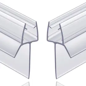 Butecare 759337661278 2-pack Frameless Shower Door Bottom Seal Ex Sweep -5/16ftft Clear