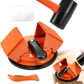 Buxkzvl 769029416291 Floor Gap Fixer Tool With Mallet 45 Impact Design Laminate Orange