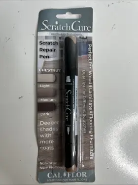 Pe49408 Cal-flor 050462494060 Calflor Scratchcure 3 Shade Double Tipped Repair Pen For Use On Wood