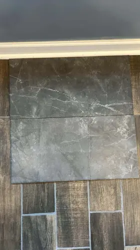 C4-152 Caliber-tone Pulpis Anthracite Porcelain Floor Tile 12x24 Stone-look 8 Boxes