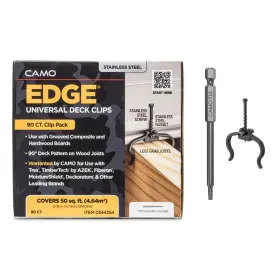 0344354 Camo 042928178942 Edge Clip Deck Fasteners 90 Ct