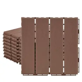 B0cnc7hc31 Candockway Plastic Interlocking Deck Tiles 9 Pack 12 Inch X12 Waterproof Outdoor Flooring