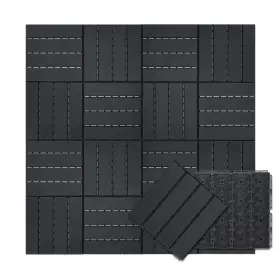 Yx01-095 Candockway Plastic Interlocking Deck Tiles 36 Pack Outdoor Flooring Waterproof Pavers F