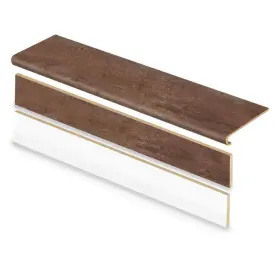 01c071137 Cap A Tread Vinyl Stair 47 Inch X 12.15 Reversible Riser Kit Frogtown Valley
