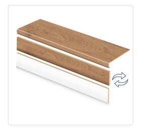 Cap-a-tread T1-3813k Essential Oak/golden Rustic Oak 47 In X 12.15 1.69 Cover Riser Kit 3813k
