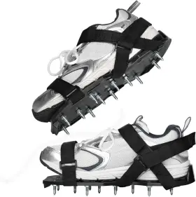 Ca202407a  Casusen Spike Shoes For Epoxy Flooring With 3/4 Inch Short Spikes Garage