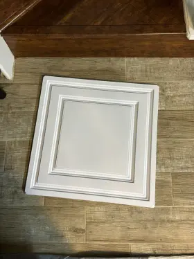 V1-stratf-22-wto Ceilume 9 Tiles - Stratford 2ft X White