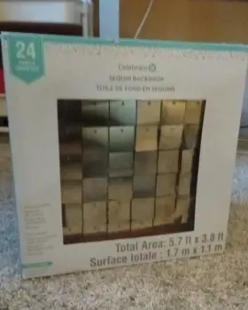 307170 Celebrate It Sequin Backdrop 24pc Wall Tiles 5.7x3.8 307170 Celebrate It Sequin Backdrop 24pc Wall Tiles 5.7x3.8
