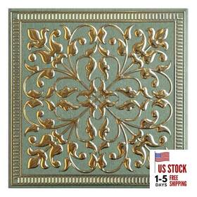 Chartwell Studio Wtrmt001-10 10-pack Peel And Stick Backsplash Metal Tiles 8 Inch X Design Rustic Farmhouse