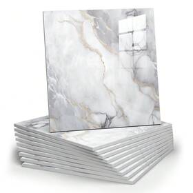 Chejiaye Cls-081-30 30 10pcs Marble Peel And Stick Backsplash Waterproof Washroom Wall Pane