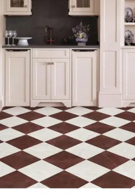 Fp5059 Chris Loves Julia Floorpops X 12 Inch Bonneville Brown Peel And Stick Floor Tiles