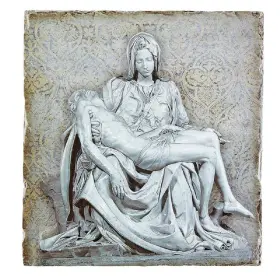 Christian Brands 195002381889 Square Tile Plaque Stand - Pieta Garden