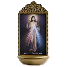 Yc912 Christian Brands Jesus Divine Mercy Holy Water Font - Marco Sevelli