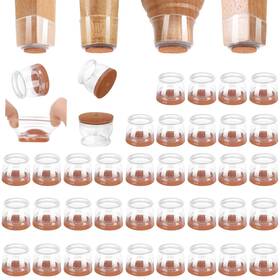 Chunzexi Chunzexijiaotao36lclear 36 Pack Chair Leg Floor Protectors For Hardwood Floors Silicone Fel