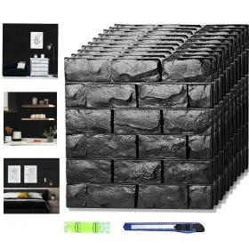 Circloophs 770824357726 3d Wall Panels Stick And Peel Black Brick Printable Wallpaper P Circloophs 770824357726 3d Wall Panels Stick And Peel Black Brick Printable Wallpaper P
