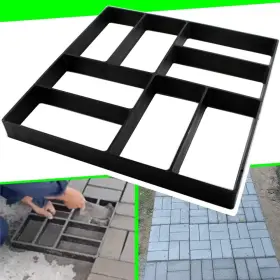 Cjgq 647726989617 Concrete Molds Reusable Walk Maker Paver Path Yard Patio 8 Grid
