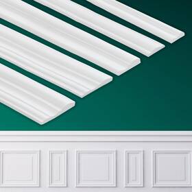 Coengwui Bjk-3mx2.3cm Peel And Stick Wall Molding Chair Rail Wainscoting Panel Finish Tr
