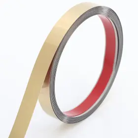 Jst-lsj-6mx1.5cm Coengwui Self-adhesive Metal Molding Trim For Walls Fireplaces And Crafts - 20ft Gold