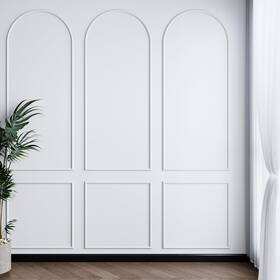 Colingmill Jyi-colingmill-2188 Arch Wall Molding Kit Peel Stick 3 Set 24 X 64 Inch Classic Style Trim