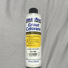 Colorfast Gc-c-840 Grout Colorant Arctic White Gc-c-640 8 Fl Oz Seals Kit Brush Pad