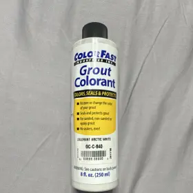 Gc-c-640 Colorfast Gc-c-840 Grout Colorant Arctic White 8 Fl Oz Seals Kit Brush Pad