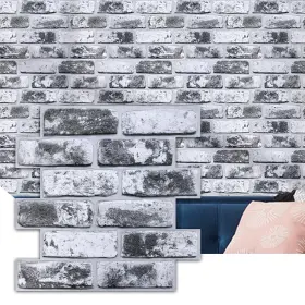 Com-c200 Commomy 3d Faux Brick Wallpaper Peel And Stick - 10 Pcs 11.8x 11.8 Small Size Com-c200 Commomy 3d Faux Brick Wallpaper Peel And Stick - 10 Pcs 11.8x 11.8 Small Size
