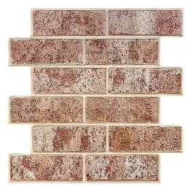 Poa-0712 Commomy 10 Pcs 3d Faux Brick Wall Panels -11.8ftftx11.8ftft Whitewash Peel