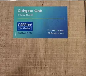 Vv012-00761 Coretec Plus Enhanced Planks Collection - 7 Inch Luxury Calypso Oak