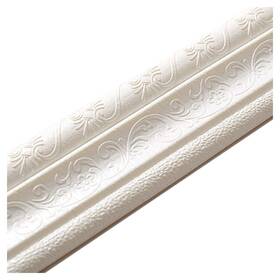 Cozylkx U3-16107-001 Self Adhesive Foam Molding Trim 90 Inch X3 3d Wall Border For Home Office Hotel D