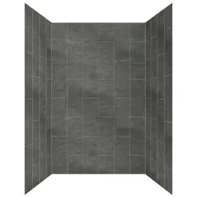 Gfs483478-sl Craft Main Alcove Shower Walls And Surrounds 78 Inch Hx48 W 5-piece Styrene Gray