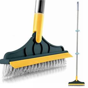 Craftinaround B0b7xttysm 2-in-1 Grout And Floor Scrub Brush Scraper 3 Poles 47.6 Inch Adjustable Stiff Brist