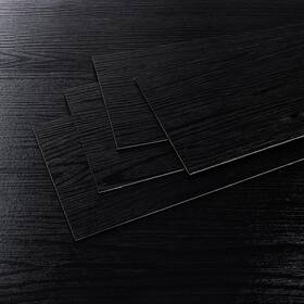 Cre8tive C8-xmwx-020-m33-24 24-pack Black Vinyl Plank Flooring Peel And Stick Floor Tile Waterproof Vinyl