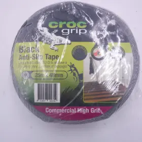 00000235 Croc Grip 25mx48mm Black Anti-slip Tape Commercial High Grit