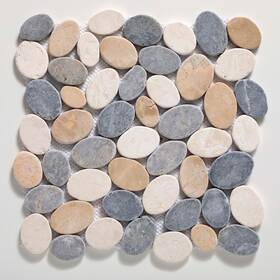 Cruz Bay Studio Xc3rtwg Xc3r Coin Marble - 11 Inch X Pebble And Rock Tan / Off-white