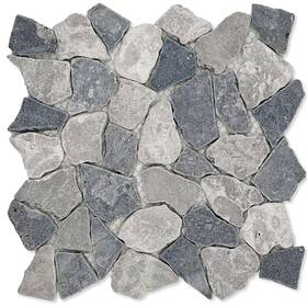 Cruz Bay Studio Xr3grb Xr3 Fit Mosaic - 11 Inch X Pebble And Rock Floor Grey Blend