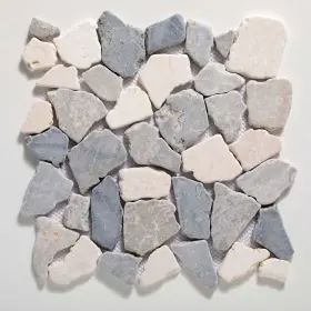 Xr3rlgw Cruz Bay Studio Xr3r Fit Mosaic - 11 Inch X Pebble And Rock Floor Light Grey /