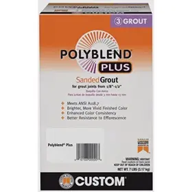 Custom Building Prod 010186833088 Products Polyblend Plus Indoor And Outdoor Platinum Sanded Gr