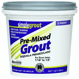 Custom-pmg381qt-1 Custom Building Products 010186771663 Bright White Pmg381 Quart 1-quart Simple Premium Grout