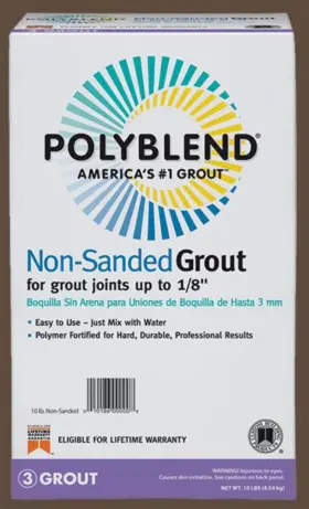 Custom Building Products 010186845852 Polyblend #646 Coffee Bean 10 Lb. Non-sanded Grout