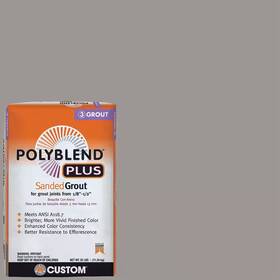 Custom Building Products 313033273212 Polyblend Plus #165 Delorean Gray 25 Lb. Sanded Grout