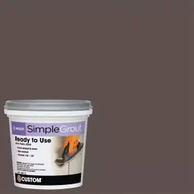 Custom Building Products 313043798750 Simplegrout #647 Brown Velvet 1 Quart Pre-mixed Grout