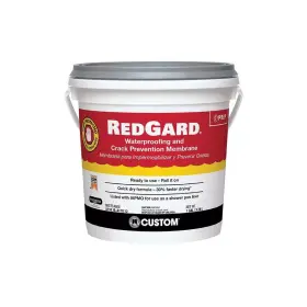 Custom Building Products 744759934604 Redgard 1 Gallon Waterproofing And Crack Prevention Membrane Quick Dry Formula