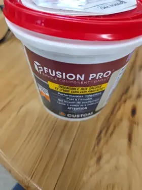 Cfp381qt-4 Custom Building Products Fusion Pro Grout 1 Quart Stainproof Ready Use Tile Adhesive Seal Bone Cfp382qt