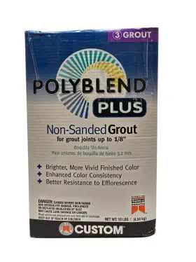 Pbpg54610 Custom Building Products Polyblend Plus #546 Cape Gray 10lb Unsanded Grout New