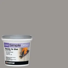 Pmg165qt Custom Building Products Simplegrout Quart Delorean Gray Pre-mixed Sanded Tile