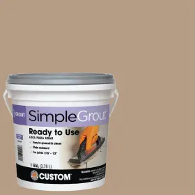 Pmg3801-2 Custom Building Products Simplegrout Gallon Haystack Pre-mixed Sanded Tile Grout