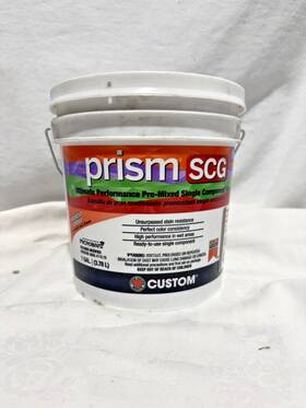 Custom Building Products Pscg6411-2t Prism Scg Pre-mixed Single Component Grout Earth 105 1 Gallon Pscg1051-2t