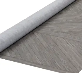 D-c-fix 850022099144 Outdoor Flooring Roll - Brown Chevron Wood 6 X 12 72 Sq.ft Water