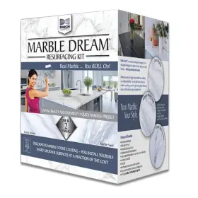 Daich 813539003592 Countertop Paint Resurfacing Kit Water Based Marble Dream Cosmos Black