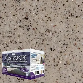Lx-ssgu-ca-20 Daich Countertop Kit Paint Lux Rock Solid Surface Granite 20 Sq.ft. Carrara